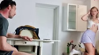 German father fucks  18yo step daughter - AMATEUR HOMEMADE