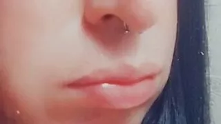 Bonnie masturbates and ends sweetly, tasting the cum.