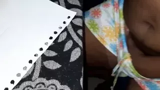 She gets Orgasm when painting herself nude. With Pussy & Boob Rubbing..Desi Bhabhi Indian!!