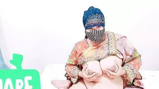 Big Natural Tits Aunty Fingering in Ass in Doggystyles