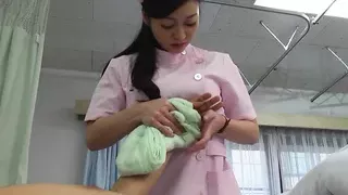 Japanese nurse, Maria Ono is sucking dick, uncensored