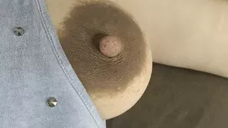 Slutty wife with a 9 month pregnant belly and huge lactating boobs pose for you in missionary position - Milky Mari