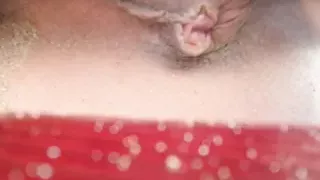 Secretly show my pussy and asshole at public beach