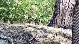 Teen hot boy walk in nature naked for gay daddy big dick pantyhose flash