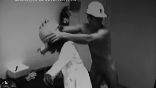 Engineer couple blowjob fucking while in work caught in cam