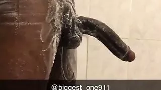 big black cock taking a bath