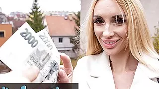 Public Agent Tattooed Blonde MILF POV Doggystyle and Cowgirl in Basement