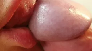 Luxury Close-Up blowjob! Cum in mouth.
