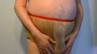 Rubber boy has a wet dream