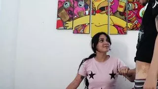 Using The New Piece Of Furniture That Was Brought To Us To Pick Up