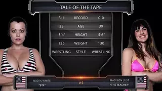 Hot MILF Madison Lust Battles Nadia White - Winner Enjoys A Facesitting Orgasm and Victory Pose