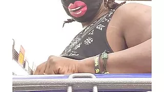 Public Nudity I hurt my boob lol