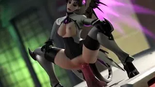 Mercy Riding A Big Dildo (With Sound)