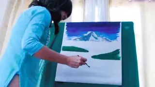 Quick Painting With Lovense Inside Pussy