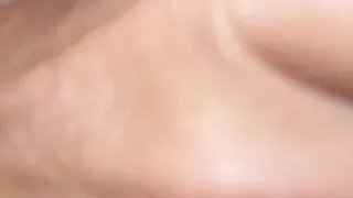 Masturbation with a massage stick