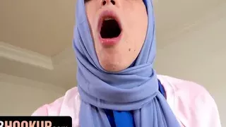 Hijab Hookup - Disobeying Arab Beauty Izzy Lush Gets Wild With Her Boyfriend While Home Alone
