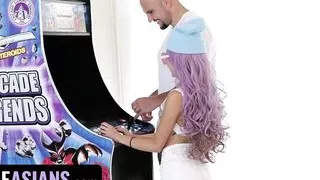 Little Asians - Petite Asian Cutie Vina Sky With Pink Hair Lost Game And Gets Her Tiny Pussy Drilled