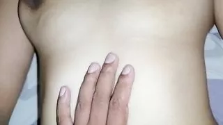 Big dick midget dude loves to fuck the mouth, ass and pussy on this slut with big boobs in night