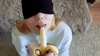 Cheated Silly Step Sister in blindfolded game, but I think she liked it