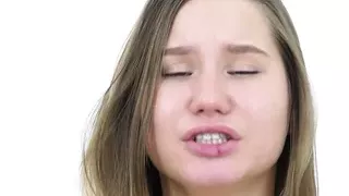 Solo plump girl, Amalia Davis is masturbating, in 4K