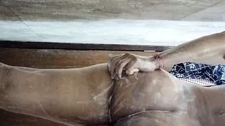 Indian step sister fingering in anal at bathroom desi indian girl