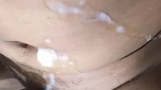 My cum in my hand so cool so so big and hard