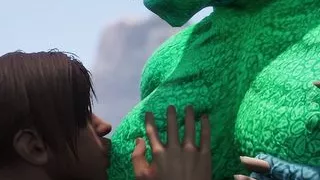 Alien Reptilian Shares Breast Milk With Human