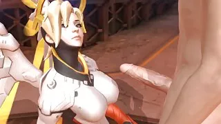 Mercy Blowjob : Overwatch Parody