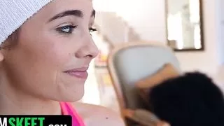 TeamSkeet - Busty Petite Teen Gets Her Panties Ripped And Tight Pussy Drilled By Stepbro's Huge Cock