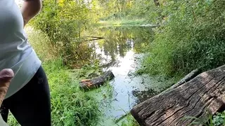 munichgold's outdoor habdjob, blowjob public in the forest .. have fun