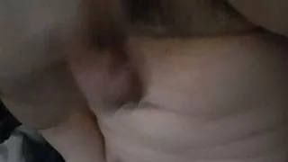 Chubby wanking in bed