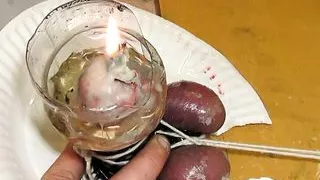 candle cock compilation - warning hard CBT