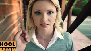 POV - Cute teen Zazie Skymm enjoying anal for the first time