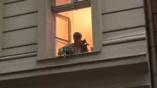 Stranger fucks old granny from behind