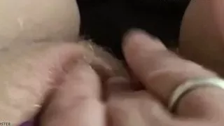 Playing around with my unshaved, hairy, redhaired pussy - Extremecloseup