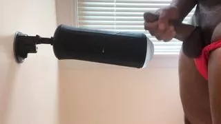 Humping and Moaning in Jock Until I Cover My Pocket Pussy in Cum