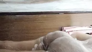 Teen college girl shower her pussy at home homemade Desi girl