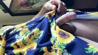 Girlfriends dress and thong