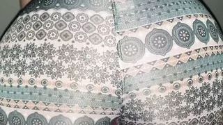 Husband films his wife in leggings