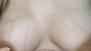 How rich my neighbor looks with her shaved pussy