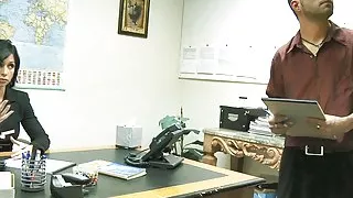 Big Tits Hot MILF Boss gets fucked hard by her Employee with a Huge Fast Incredibly Sexy Cumshot on her Beautiful Face