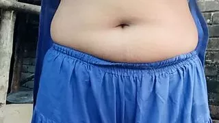 Beautiful girl fingering and peeing in bathroom.