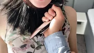 POV BLOWJOB. Sucking big dick, pov deep throat, hard blowjob