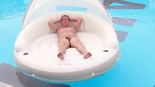 Naked in Swimming Pool