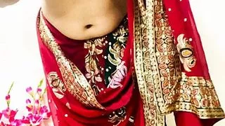 Indian sissy crossdresser bambi in new saree