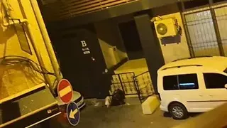 Fun on hotel balcony at Istanbul