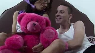 Pretty Brunette! Latina Tia Cyrus sucks and fucks a cock