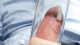 I pumped the cock and ejaculated quickly