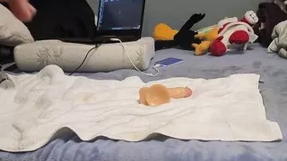 Playing with my tight sissy pussy