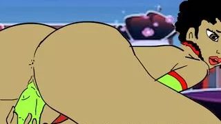 African Zulu Ebony Creaming on her New Dildo